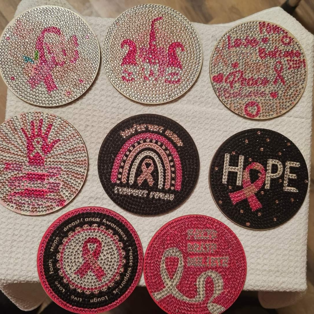 Breast Cancer Coasters